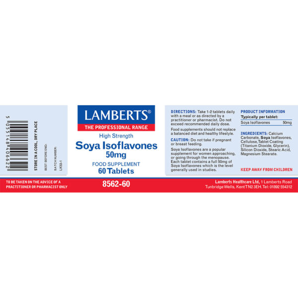 Soya Isoflavones 50mg 60's - Image 2