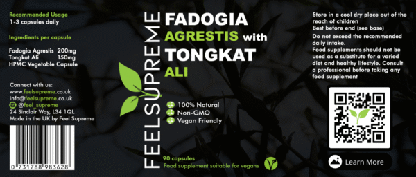 Fadogia Agrestis with Tongkat Ali 90's - Image 2